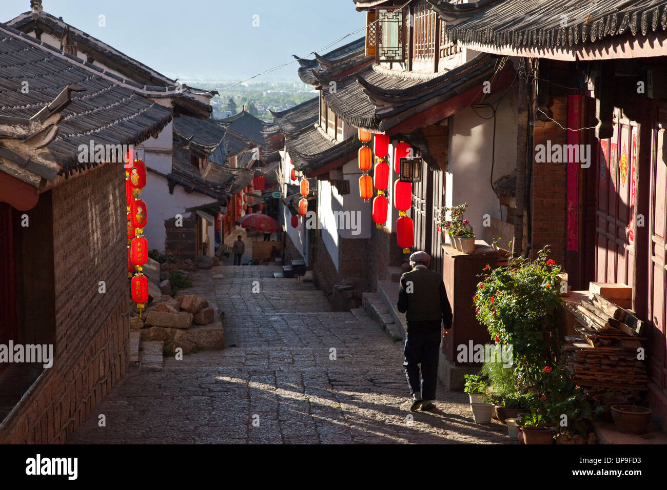 Old town in Lijiang, Yunnan Province, China Stock Photo