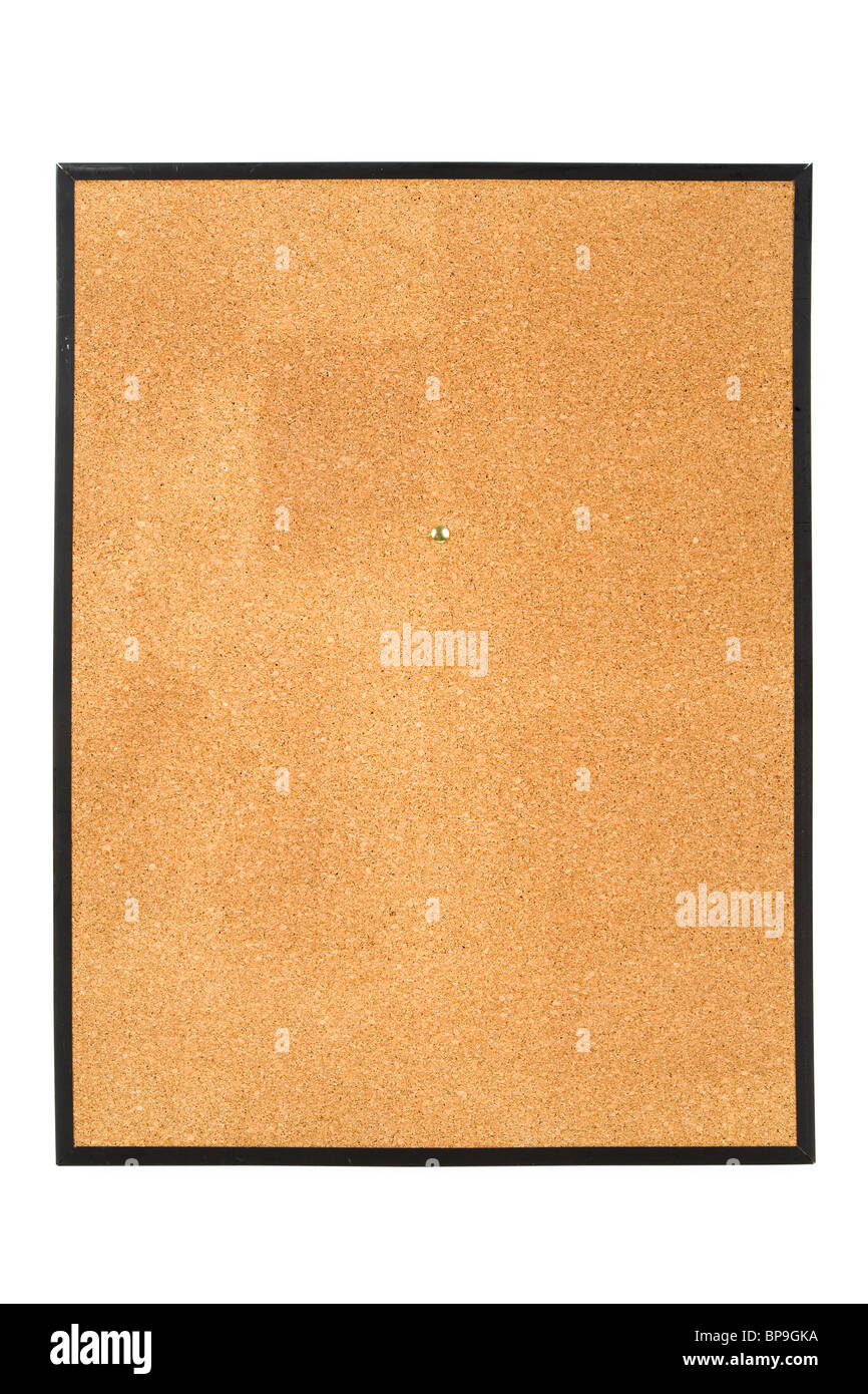 Bulletin Board with white background Stock Photo Alamy