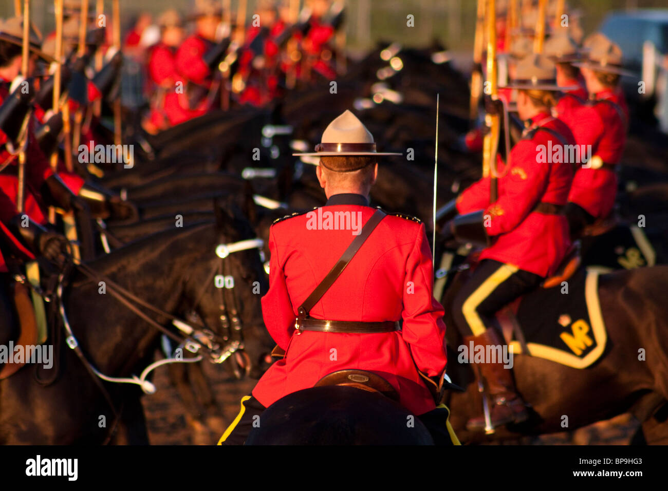 Royal Canadian Mounted Police Musical RIde Stock Photo