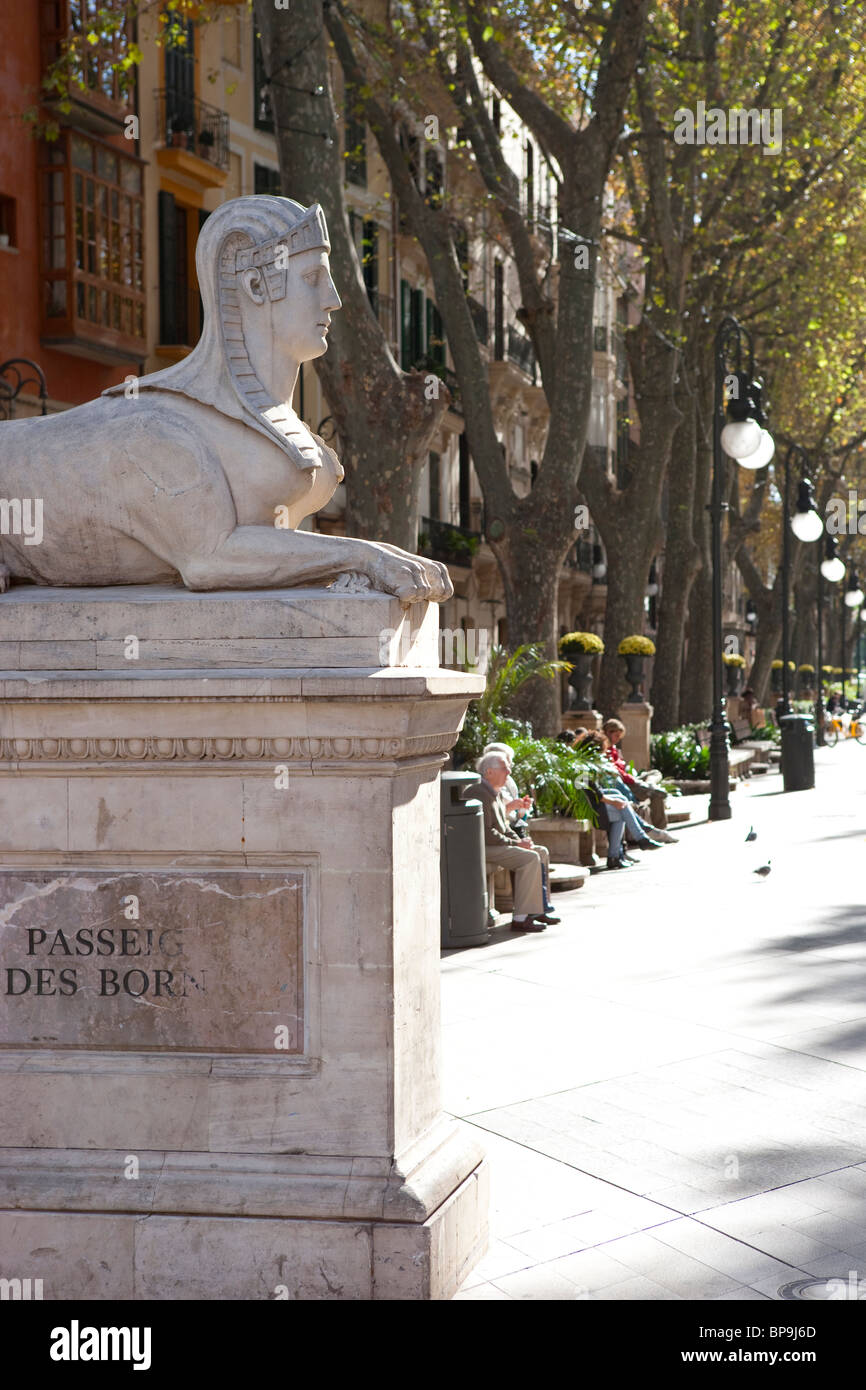 Borne in Palma de Mallorca Stock Photo