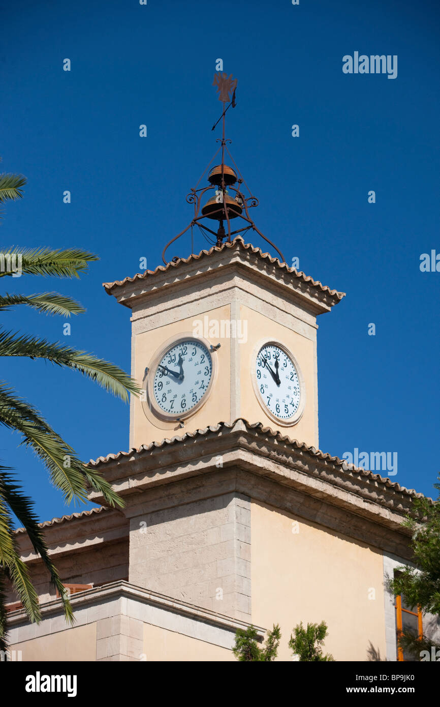 Clock tower, Palma de Mallorca, Spain Stock Photo Alamy