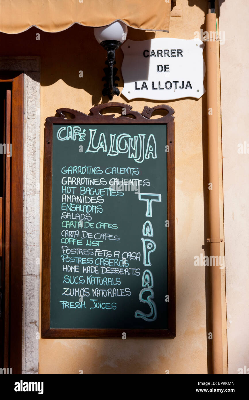 Cafe La Lonja, Palma de Mallorca, Spain Stock Photo