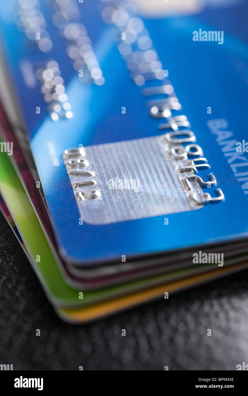 Bank card stack hi-res stock photography and images - Alamy