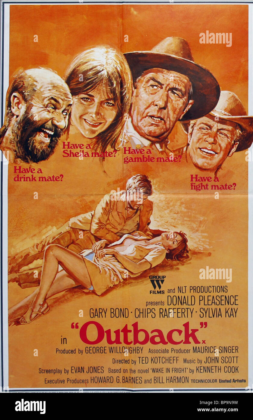 Wake In Fright Gary Bond Sylvia Kay 1971 High Resolution Stock