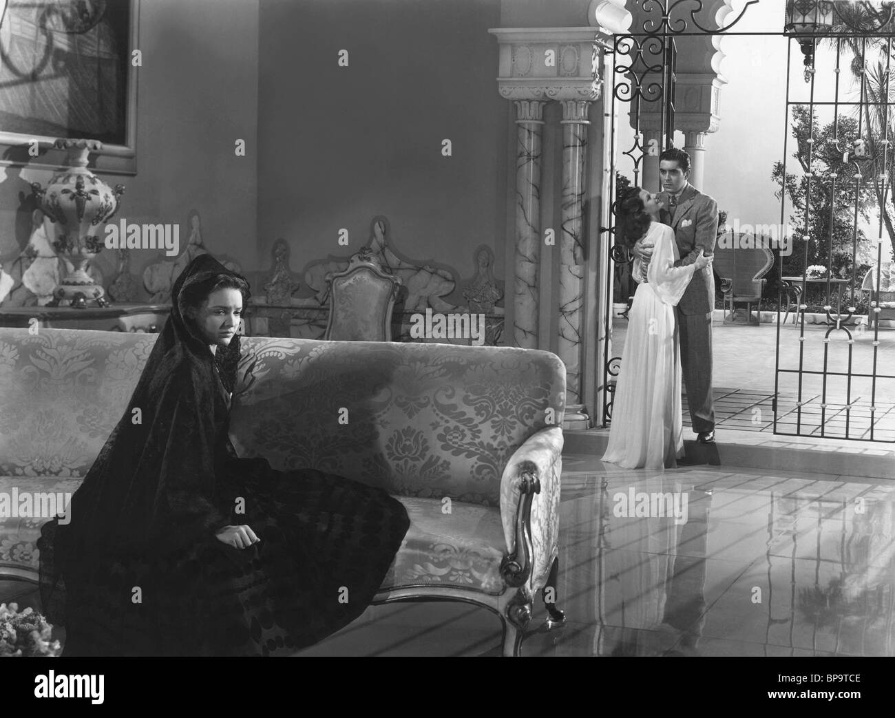 LINDA DARNELL, RITA HAYWORTH, TYRONE POWER, BLOOD AND SAND, 1941 Stock Photo