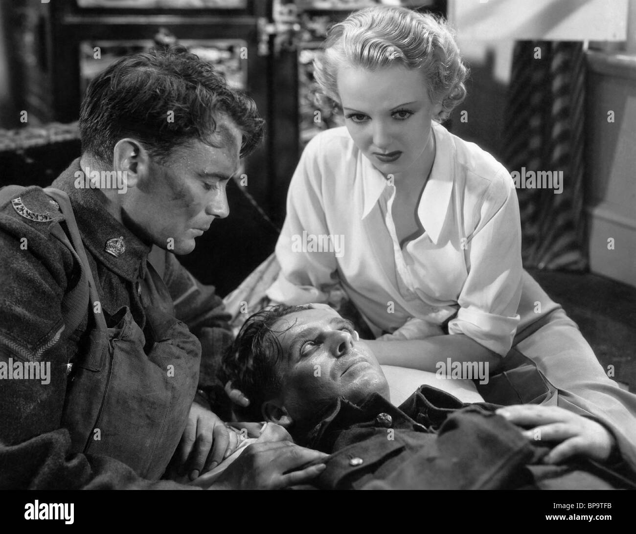 JOHN MILLS, WALLACE FORD, ANNA LEE, YOU'RE IN THE ARMY NOW, 1937 Stock Photo