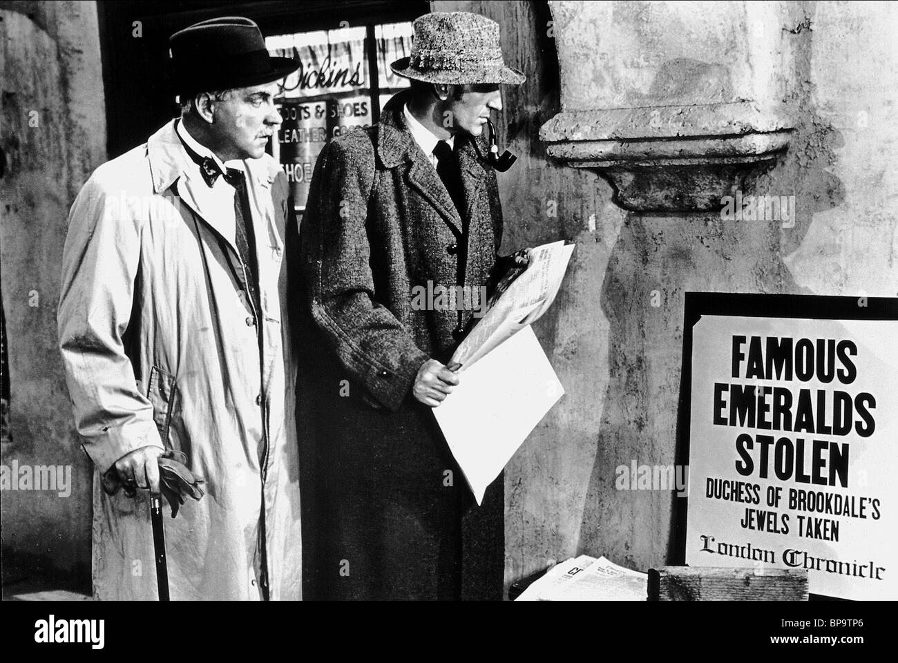 NIGEL BRUCE, BASIL RATHBONE, THE PEARL OF DEATH, 1944 Stock Photo Alamy