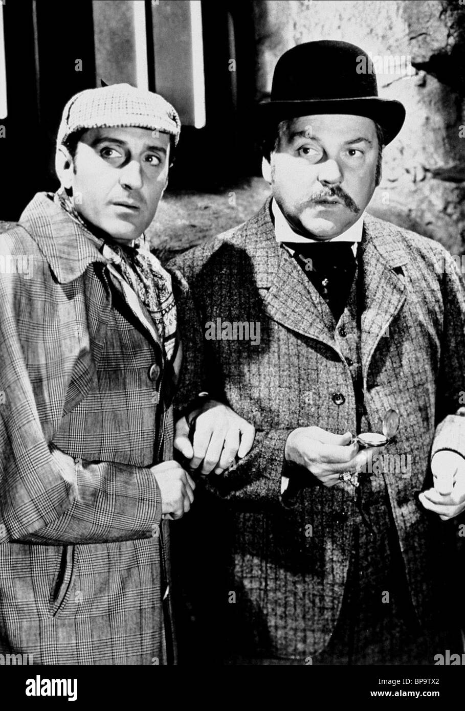 BASIL RATHBONE, NIGEL BRUCE, THE ADVENTURES OF SHERLOCK HOLMES, 1939 Stock Photo Alamy