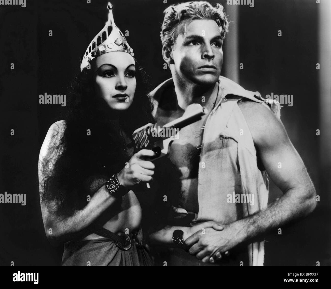 PRISCILLA LAWSON BUSTER CRABBE FLASH GORDON (1936) Stock Photo