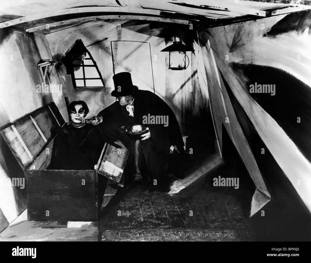 CONRAD VEIDT, WERNER KRAUSS, THE CABINET OF DR. CALIGARI, 1920 Stock Photo