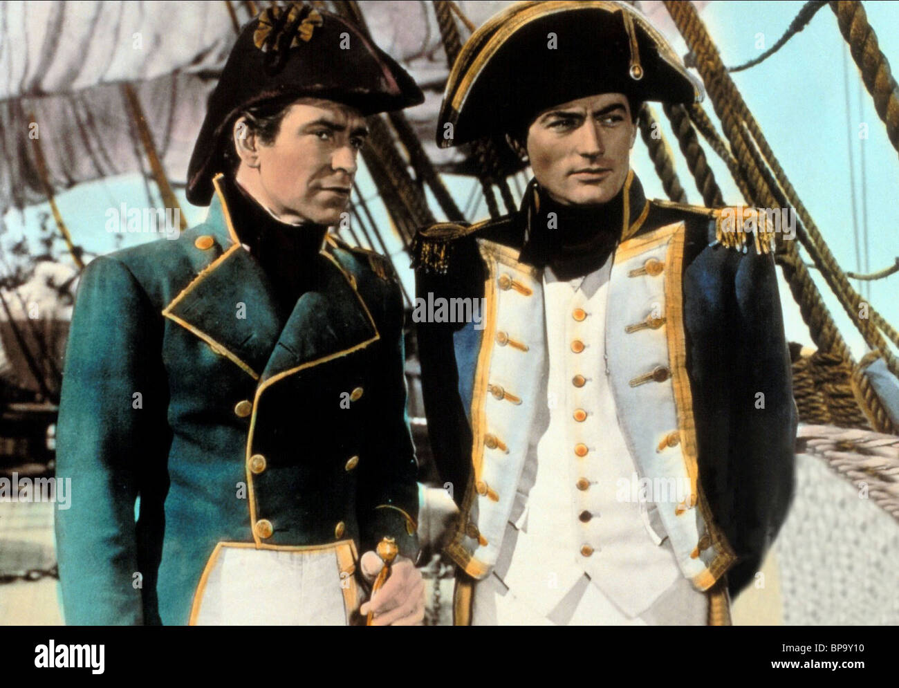 ROBERT BEATTY, GREGORY PECK, CAPTAIN HORATIO HORNBLOWER, 1951 Stock Photo -  Alamy