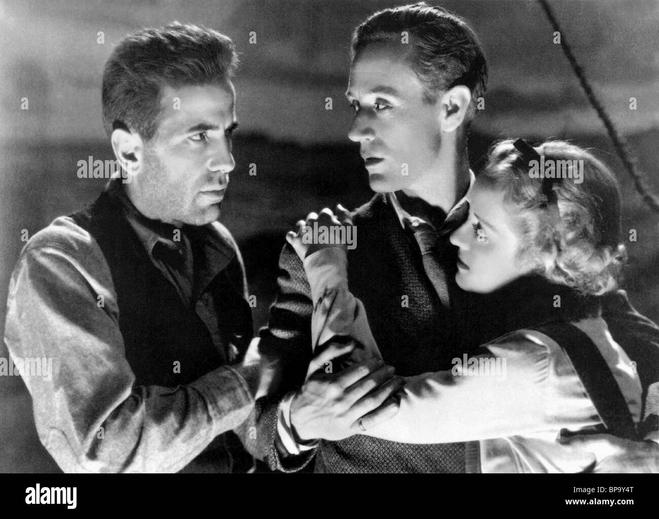 HUMPHREY BOGART, LESLIE HOWARD, BETTE DAVIS, THE PETRIFIED FOREST, 1936 Stock Photo