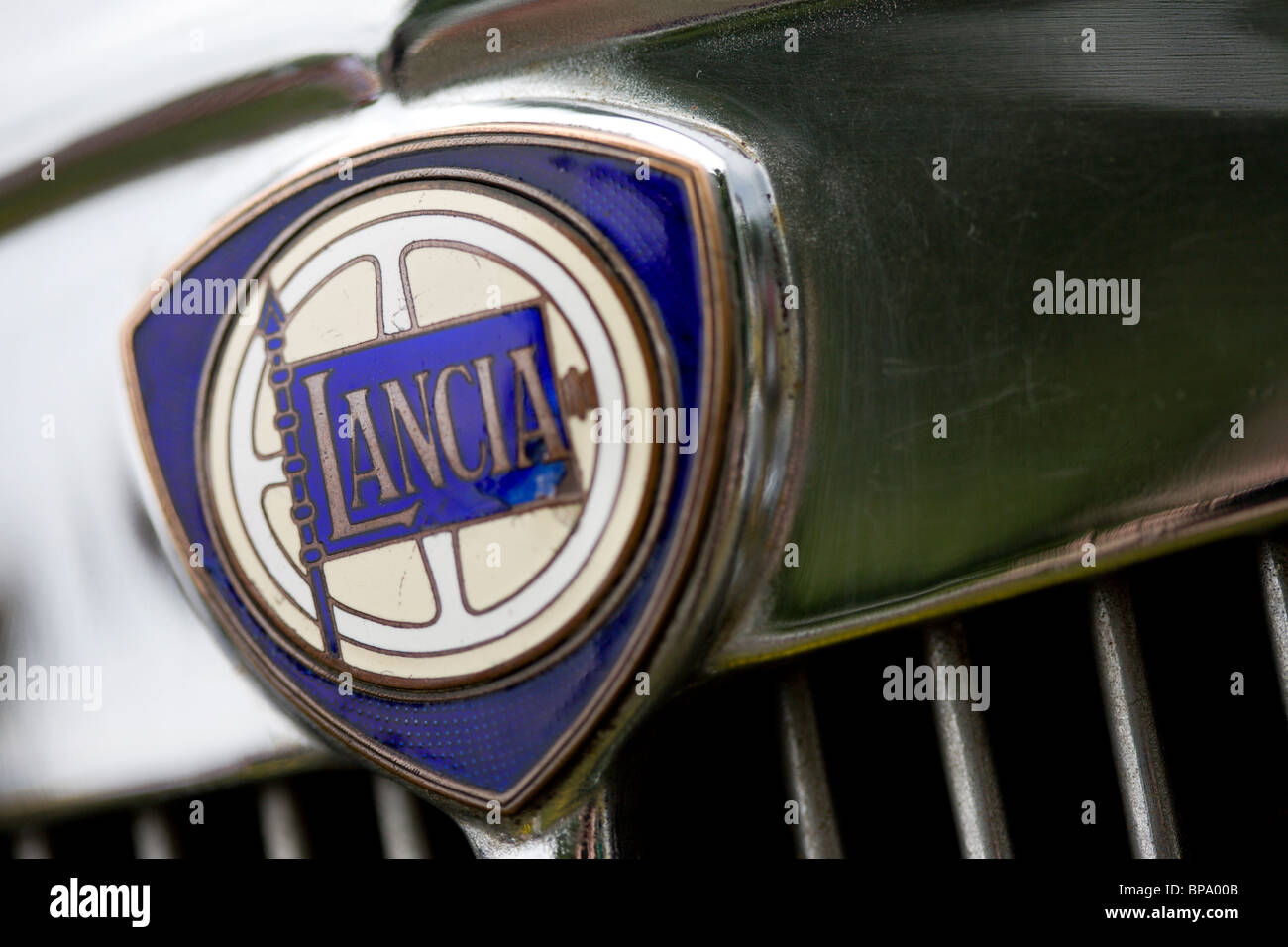 Detail of an old Lancia Stock Photo