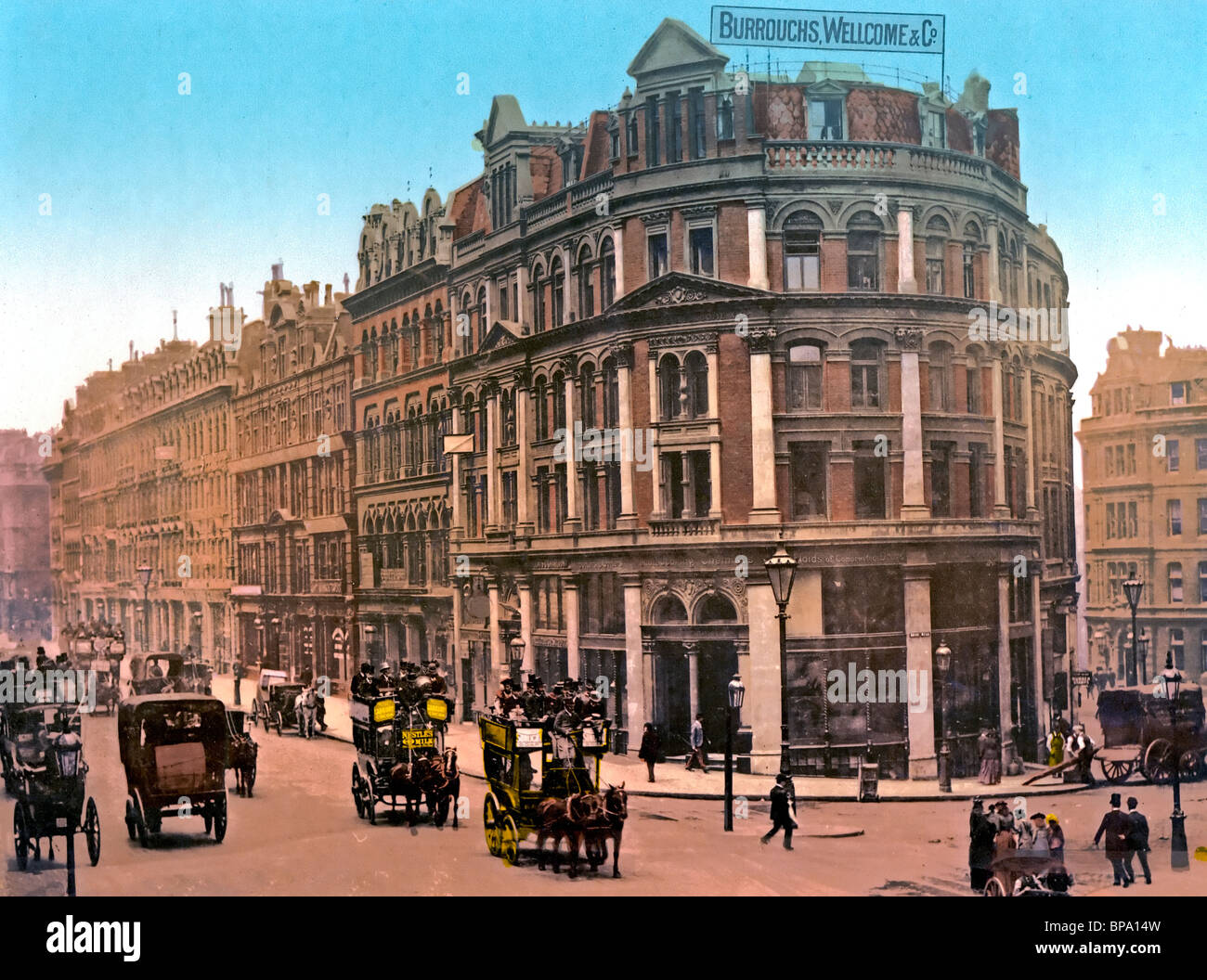 Holborn Viaduct, London, England, circa 1900 Stock Photo Alamy