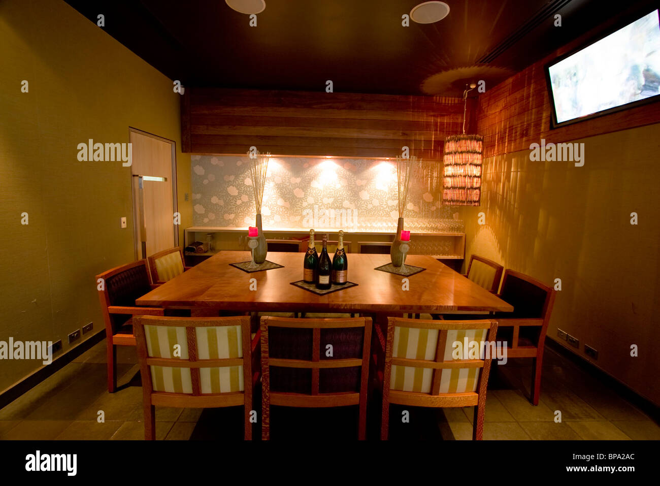 A private dining corner at Zinc Restaurant in Port Douglas, far north