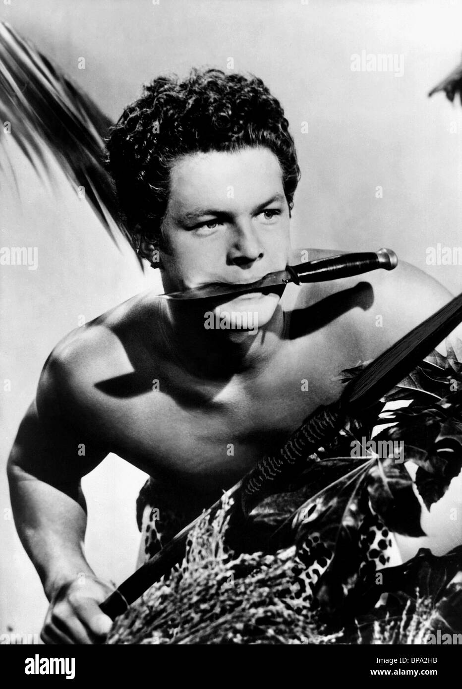 JOHNNY SHEFFIELD BOMBA THE JUNGLE BOY (1949) Stock Photo