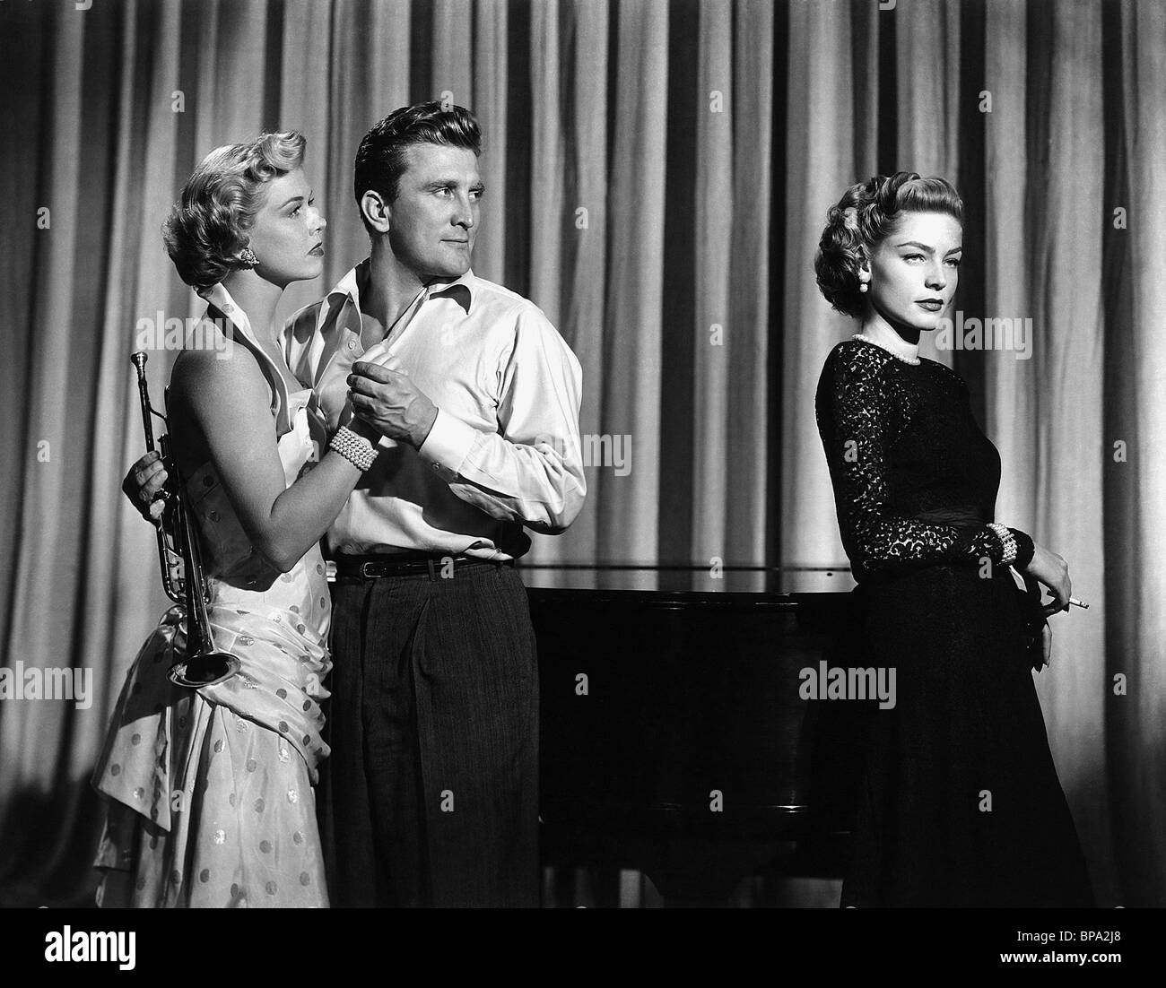 DORIS DAY, KIRK DOUGLAS, LAUREN BACALL, YOUNG MAN WITH A HORN, 1950 Stock  Photo - Alamy
