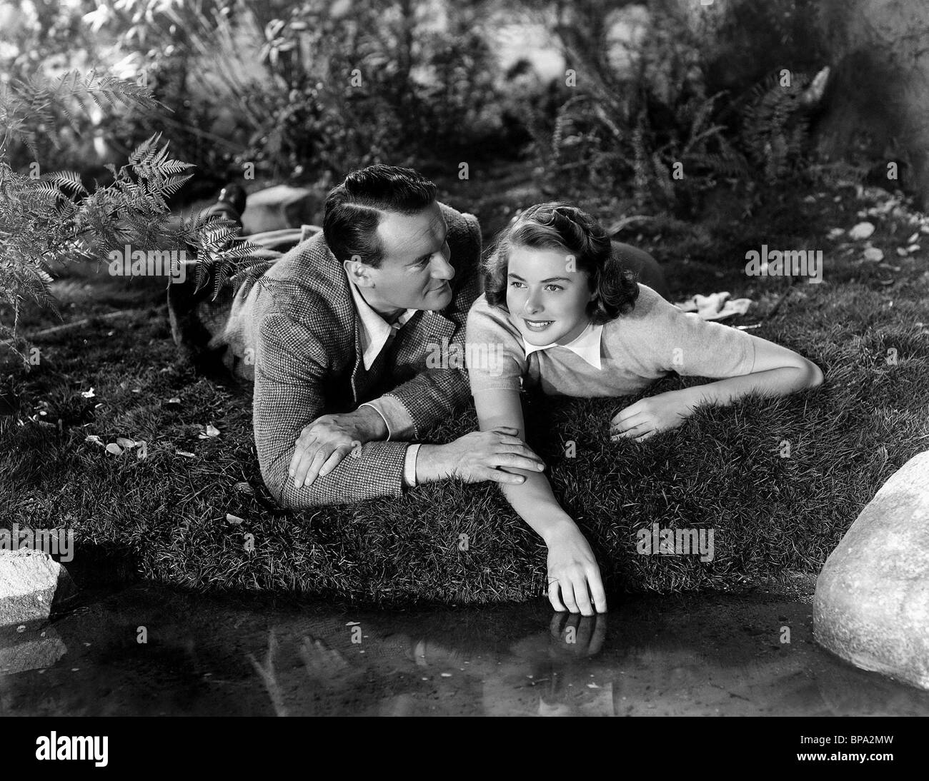 GEORGE SANDERS, INGRID BERGMAN, RAGE IN HEAVEN, 1941 Stock Photo - Alamy