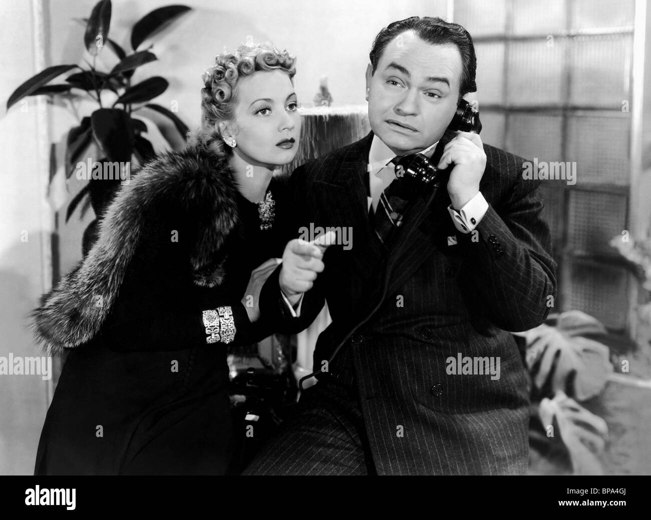 Anne Sothern Edward G Robinson Brother Orchid 1940 Stock Photo Alamy