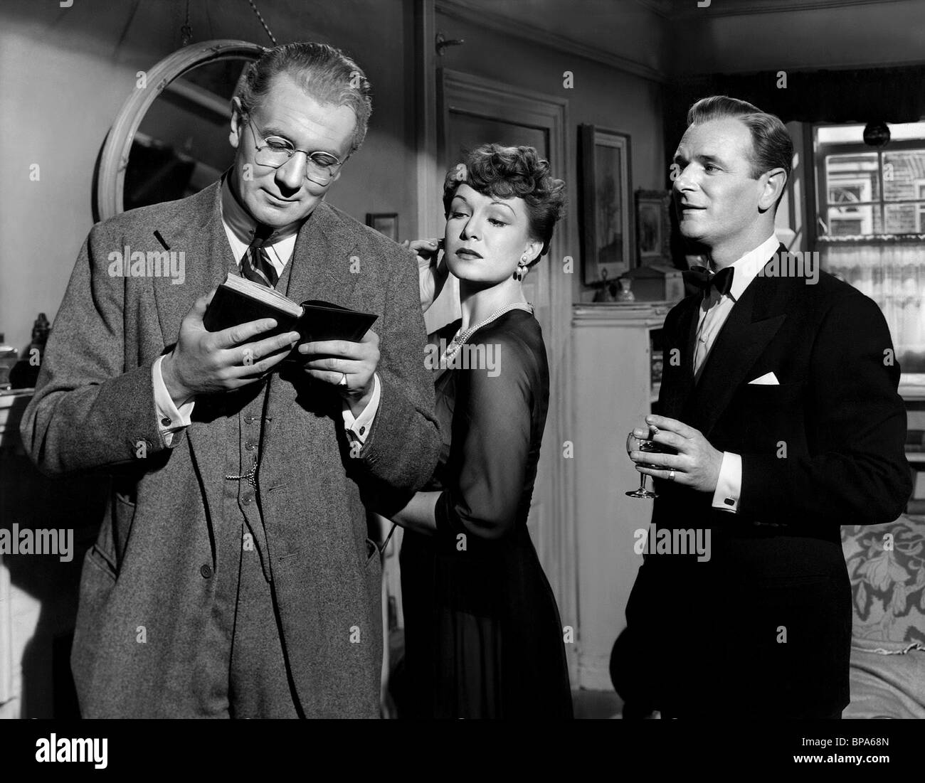 MICHAEL REDGRAVE, JEAN KENT, NIGEL PATRICK, THE BROWNING VERSION, 1951 Stock Photo