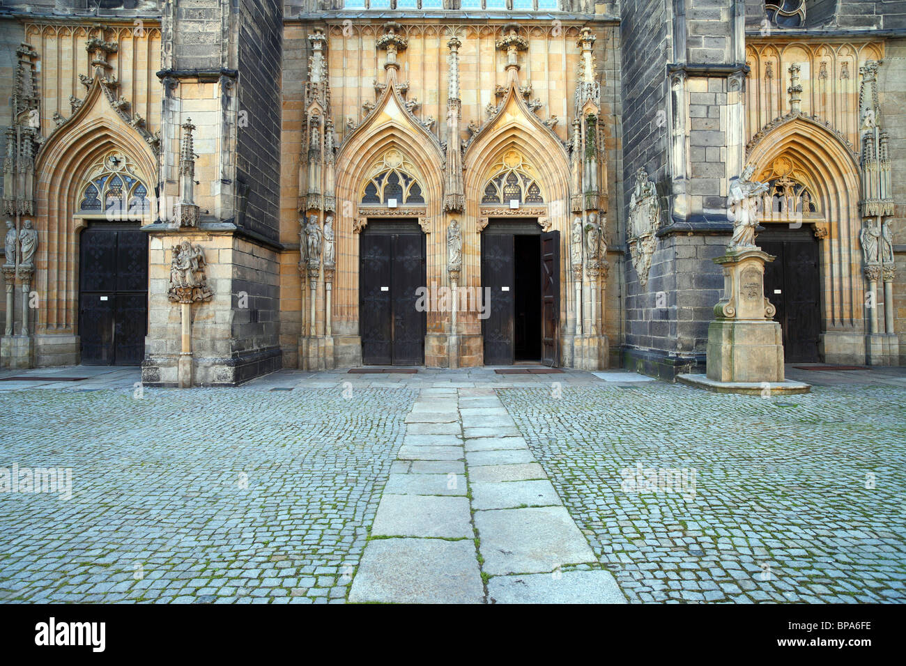 Gothic Cathedral of Saint Stanislas Swidnica Lower Silesia Poland Stock Photo