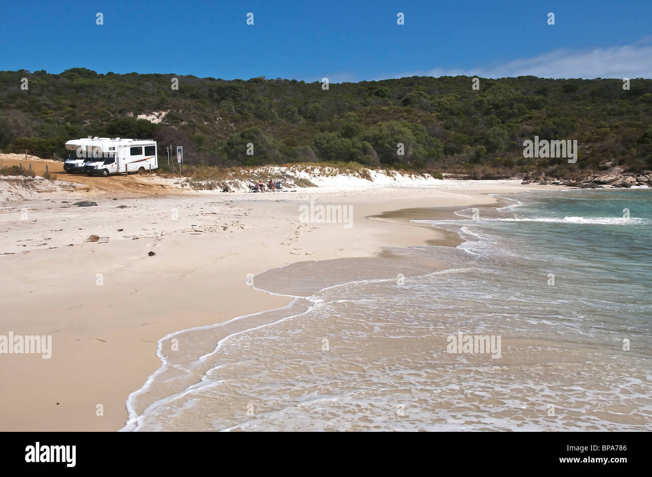 Almost deserted beach in high season Little Boat Harbour Beach Bremer