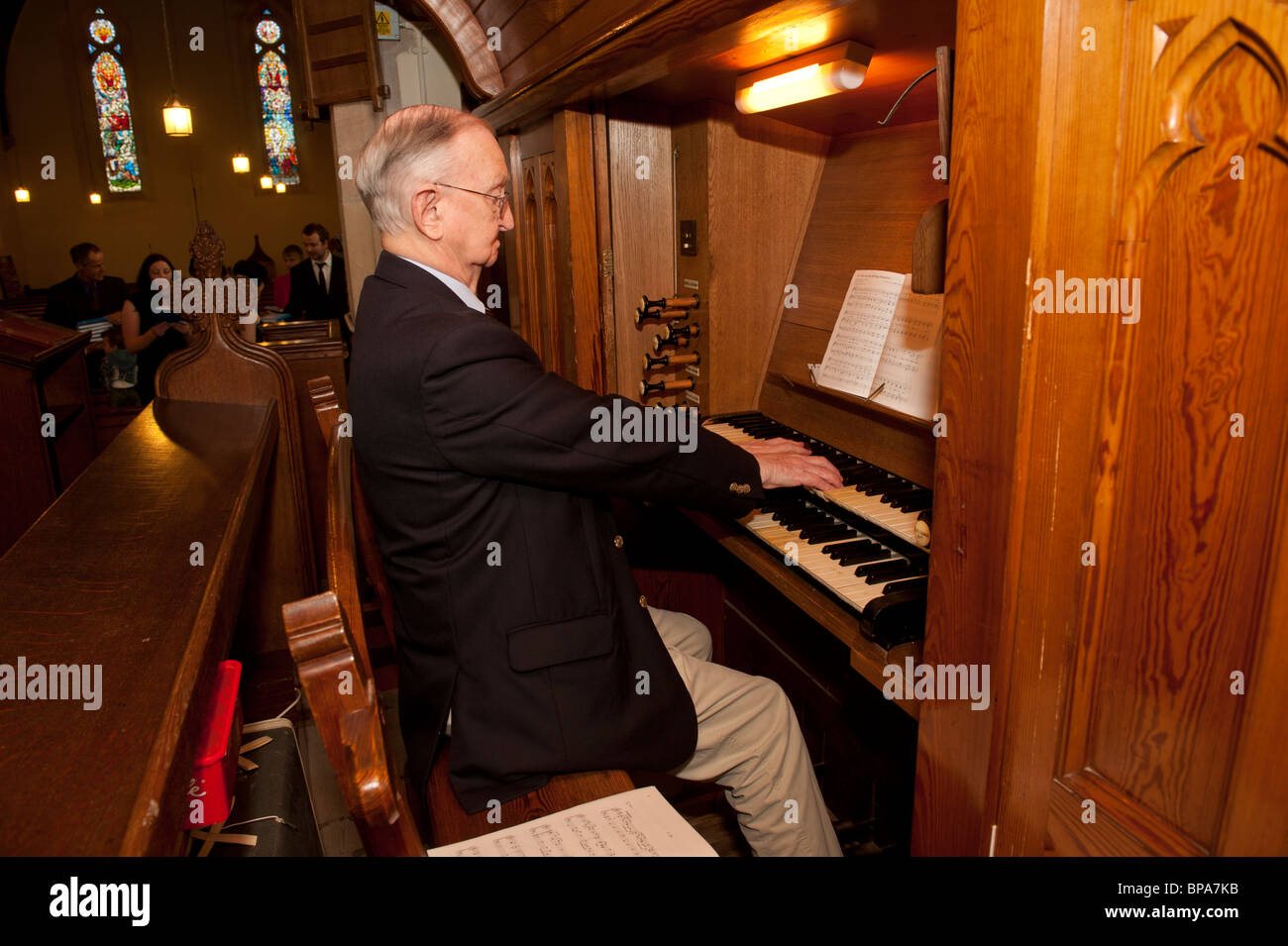 Church Organ Playing High Resolution Stock Photography and Images Alamy
