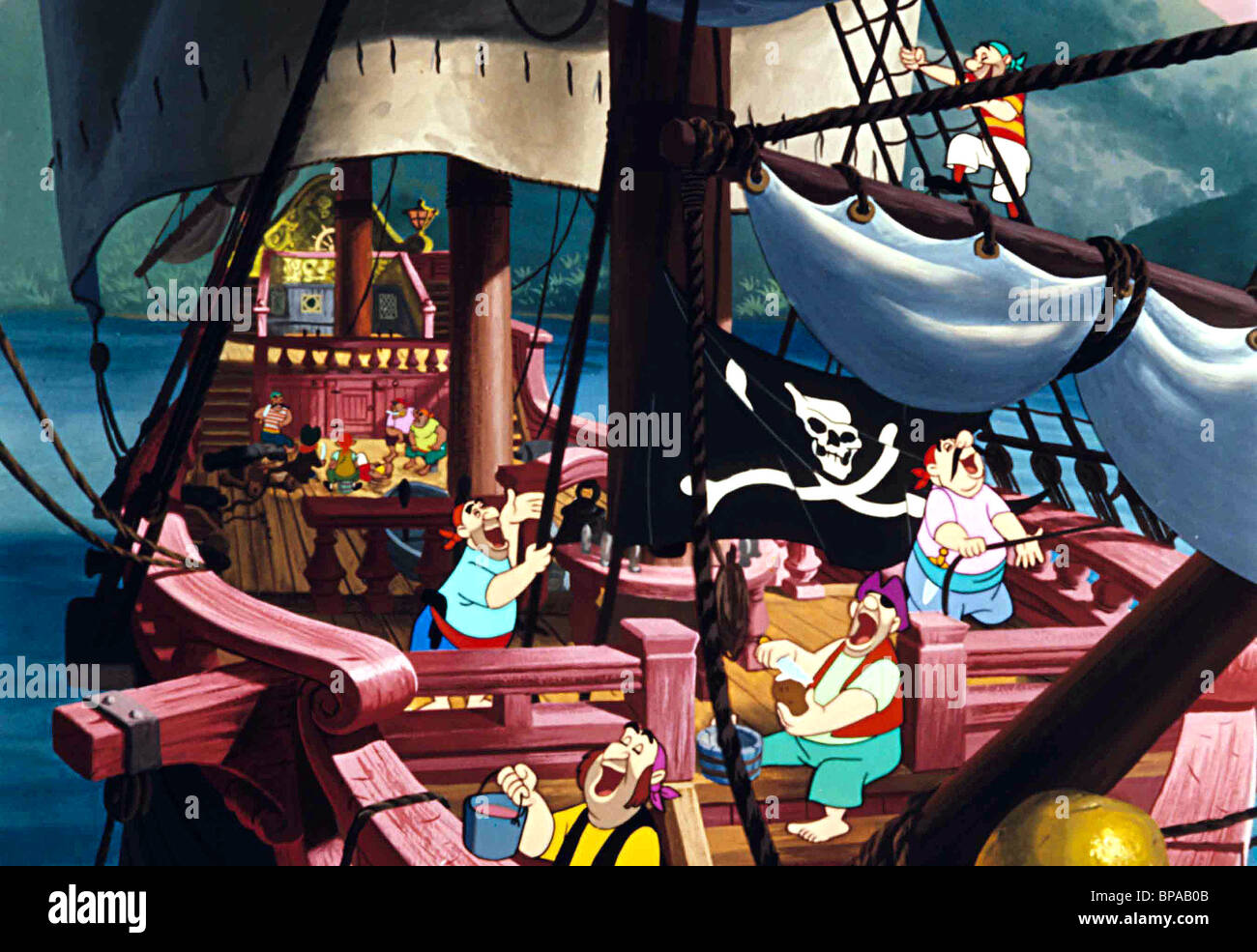 JOLLY ROGER PIRATE CREW PETER PAN (1953 Stock Photo, Royalty Free Image ...