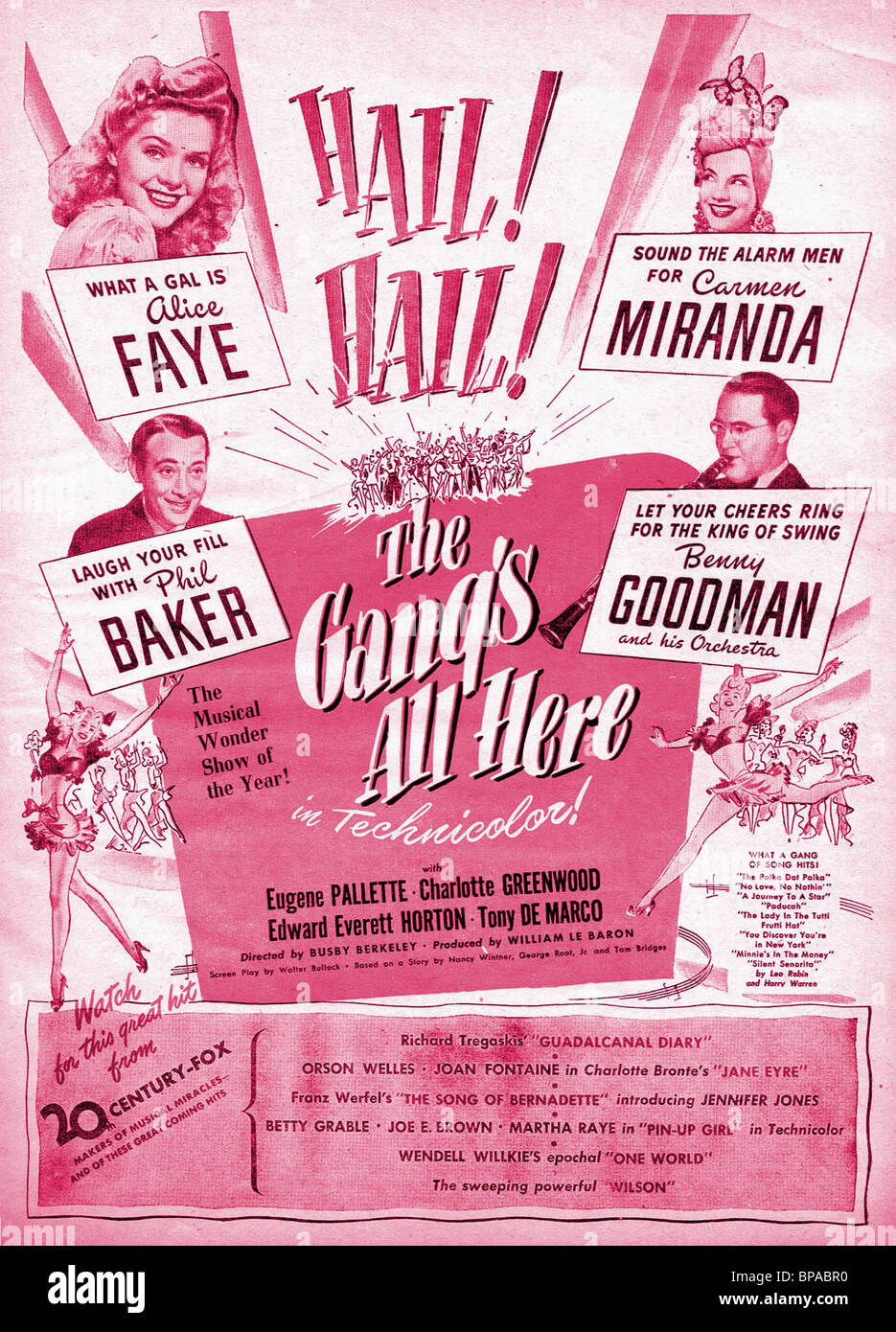 FILM POSTER THE GANG'S ALL HERE (1943) Stock Photo