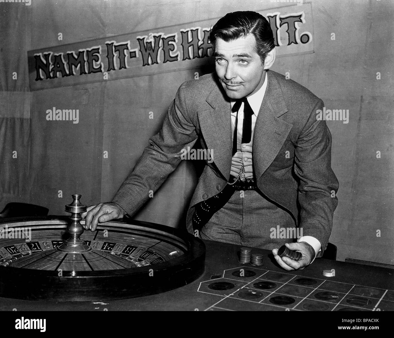 CLARK GABLE HONKY TONK (1941) Stock Photo