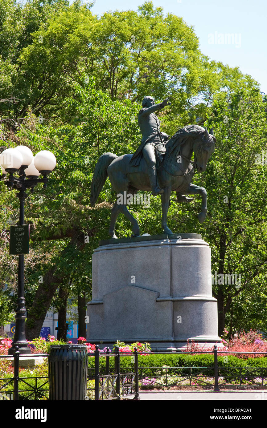 Washington Statue, Union Square Park, NYC Stock Photo Alamy