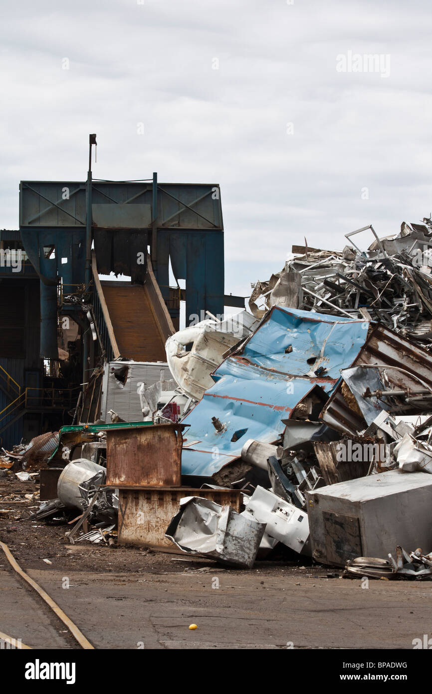 Louis Padnos Iron And Metal Company recycling yard in Holland Michigan