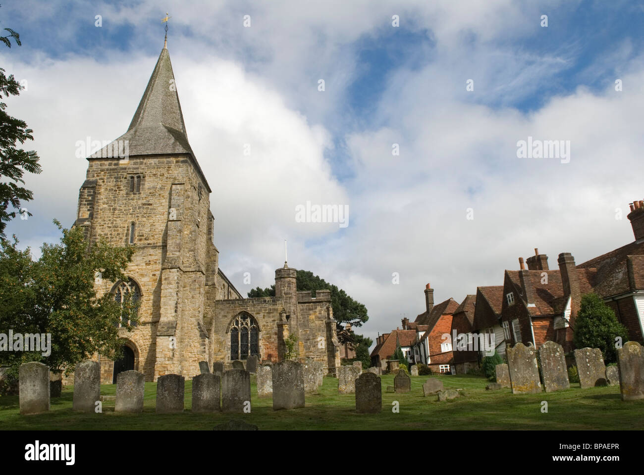 Mayfield East Sussex. St Dunstan Parish Church. HOMER SYKES Stock Photo