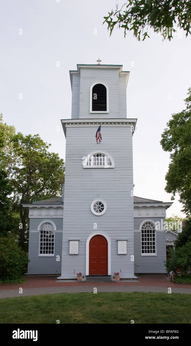 Unitarian Universalist Church in Harvard Stock Photo