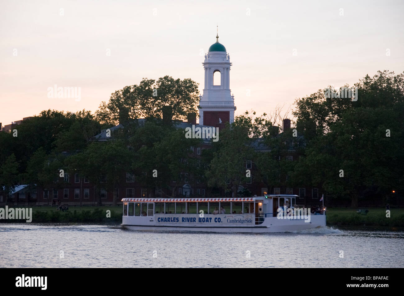 The Charles River Harvard University Cambridge Massachusetts USA Stock Photo