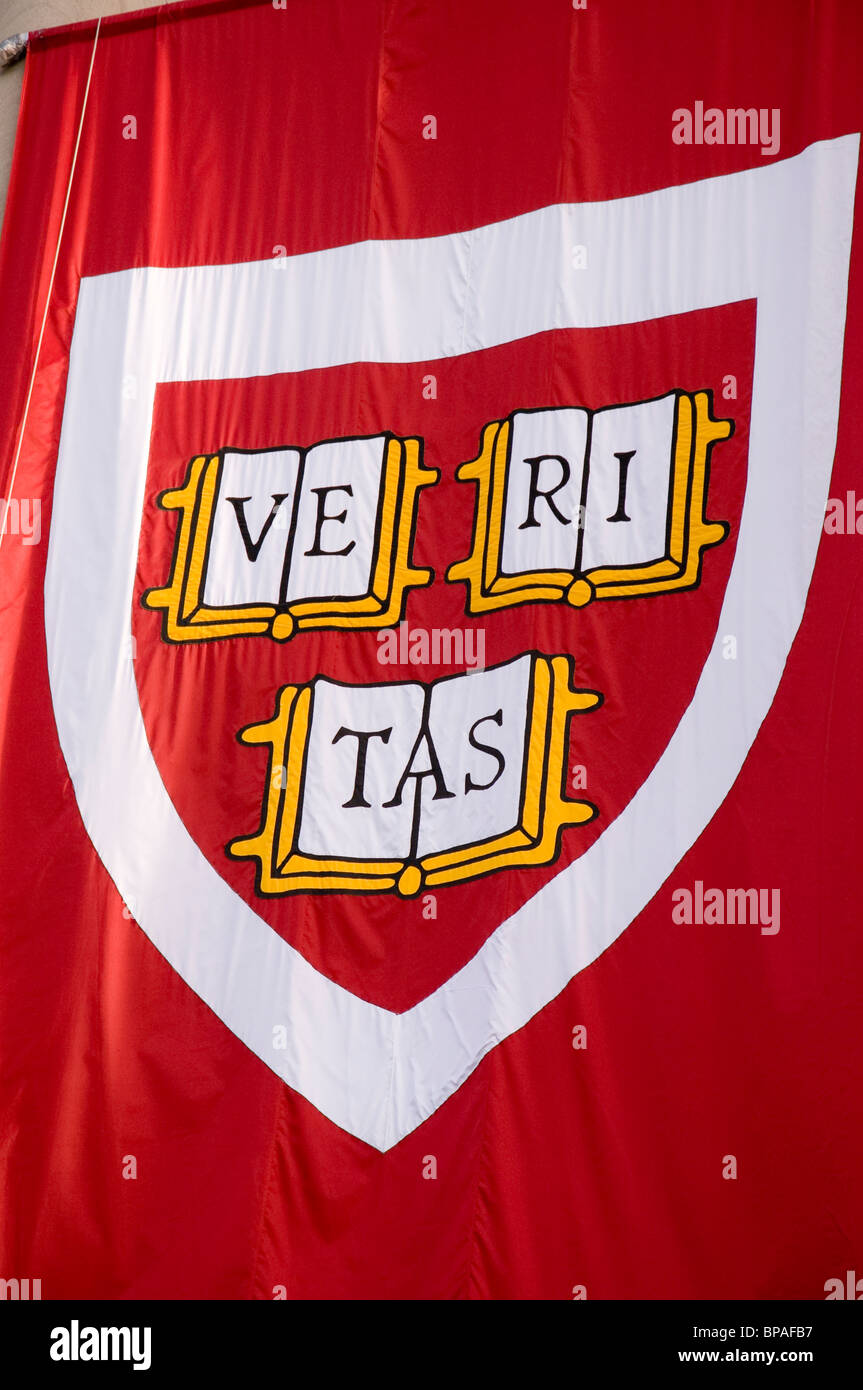 Harvard crest Stock Photo