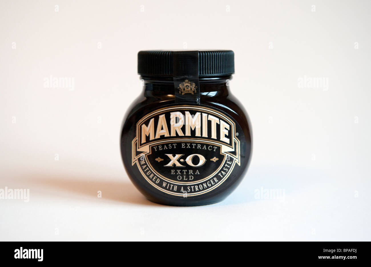 A jar of limited edition Marmite XO Stock Photo Alamy