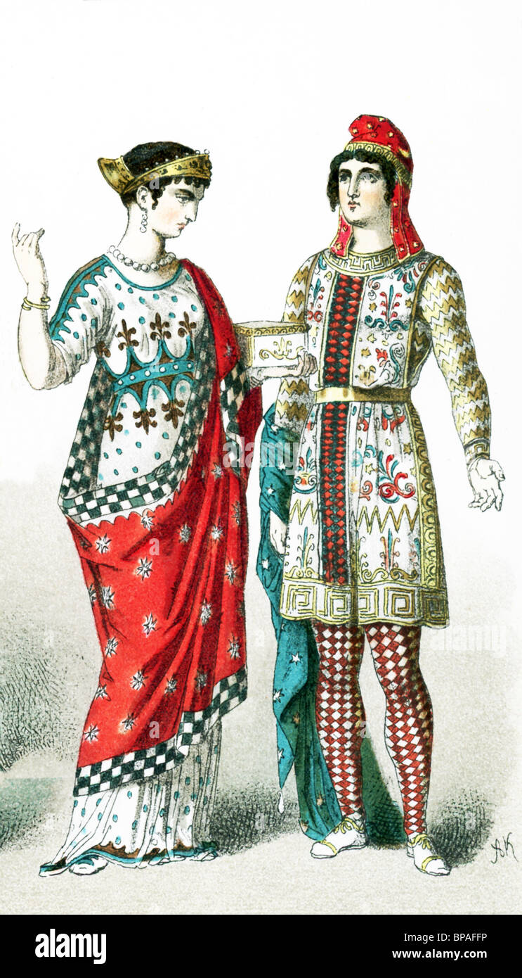 The figures are a lady of rank and a nobleman who lived in Asia Minor ...