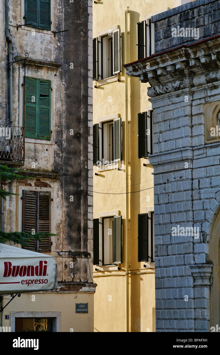 Street Scenes - Corfu Town Stock Photo