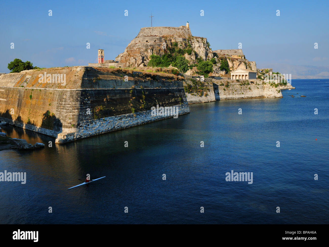 Old Fortress -  Kerkyra, Corfu, Mediterranean, Europe Stock Photo