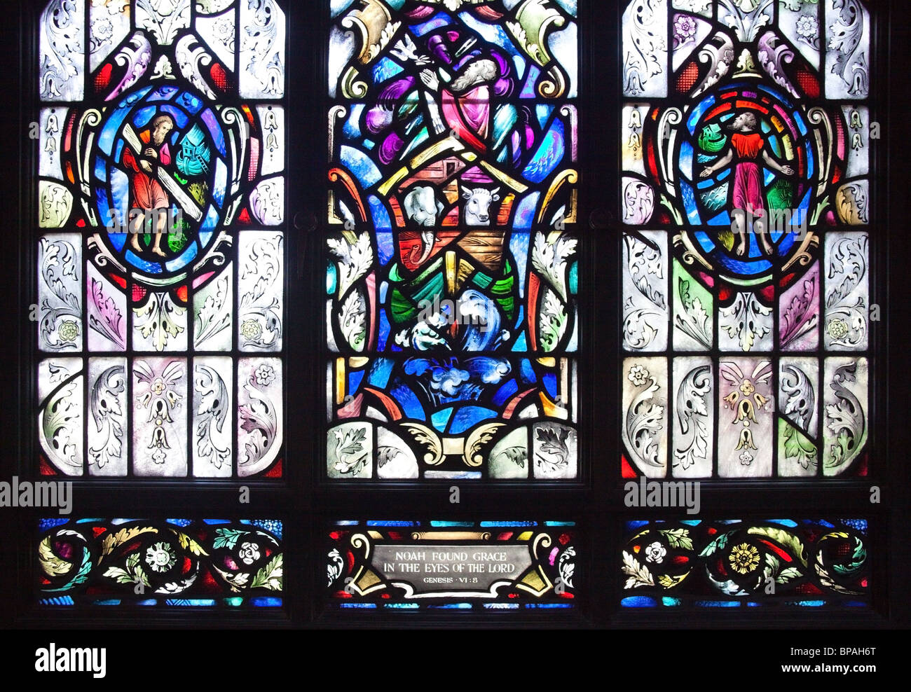 Stained glass window, US Naval Academy Chapel, Annapolis, Maryland, USA Stock Photo Alamy