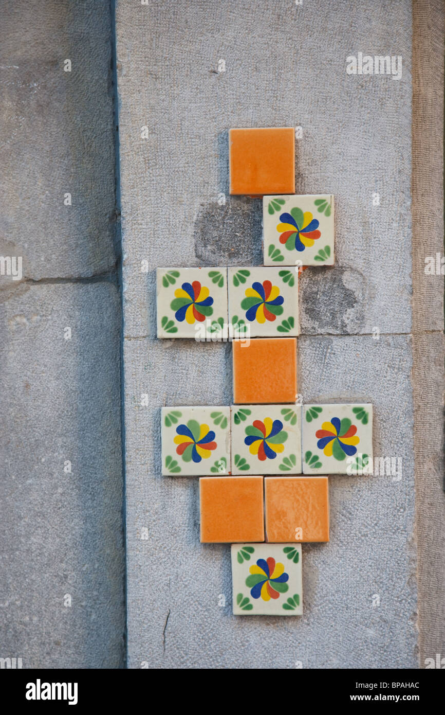 Tile decoration on wall Stock Photo Alamy