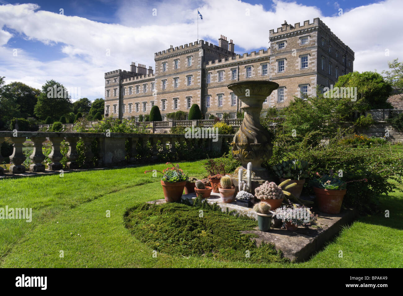 Mellerstain House Scottish Borders Uk View From Gardens With