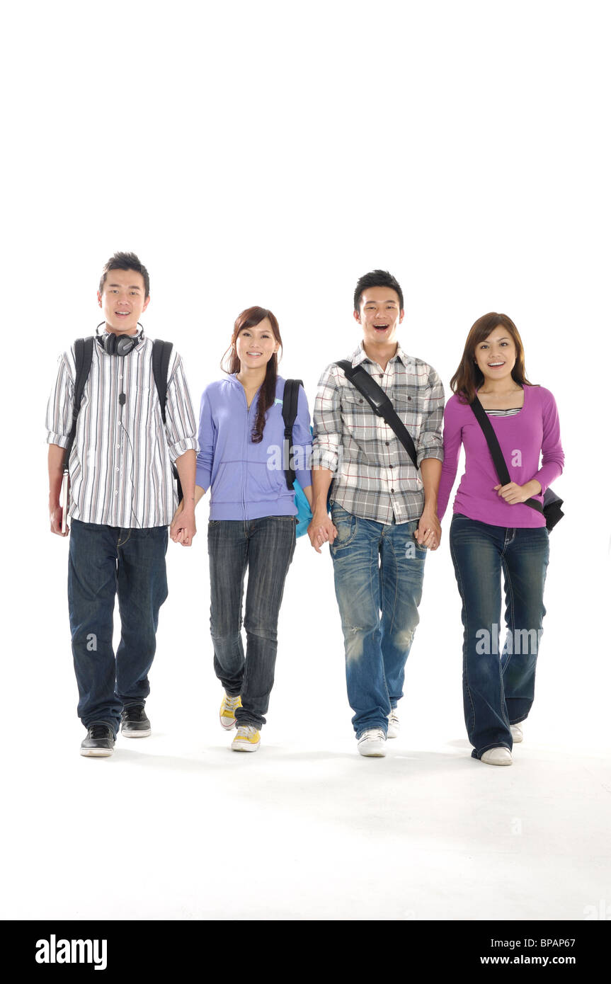 Students holding hands hi-res stock photography and images - Alamy