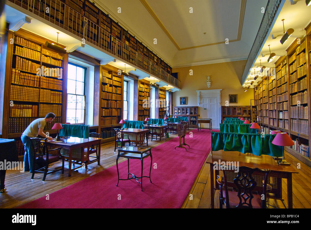 The Senior Library of Oriel College, University of Oxford, England Stock Photo