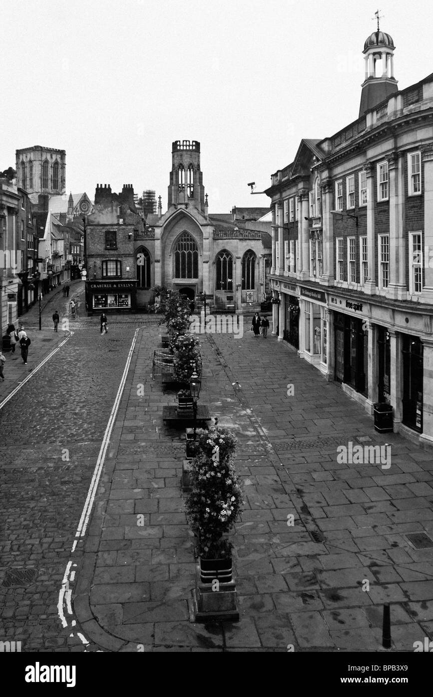 Shops in church square Black and White Stock Photos & Images - Alamy