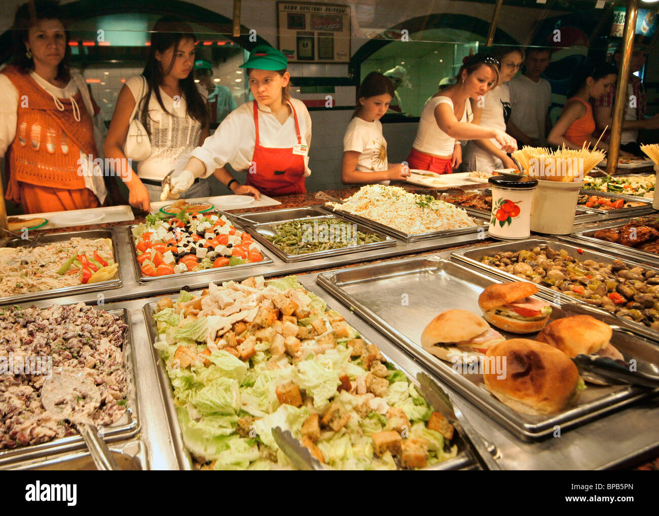 An Italian Fast Food Chain In Moscow High Resolution Stock Photography
