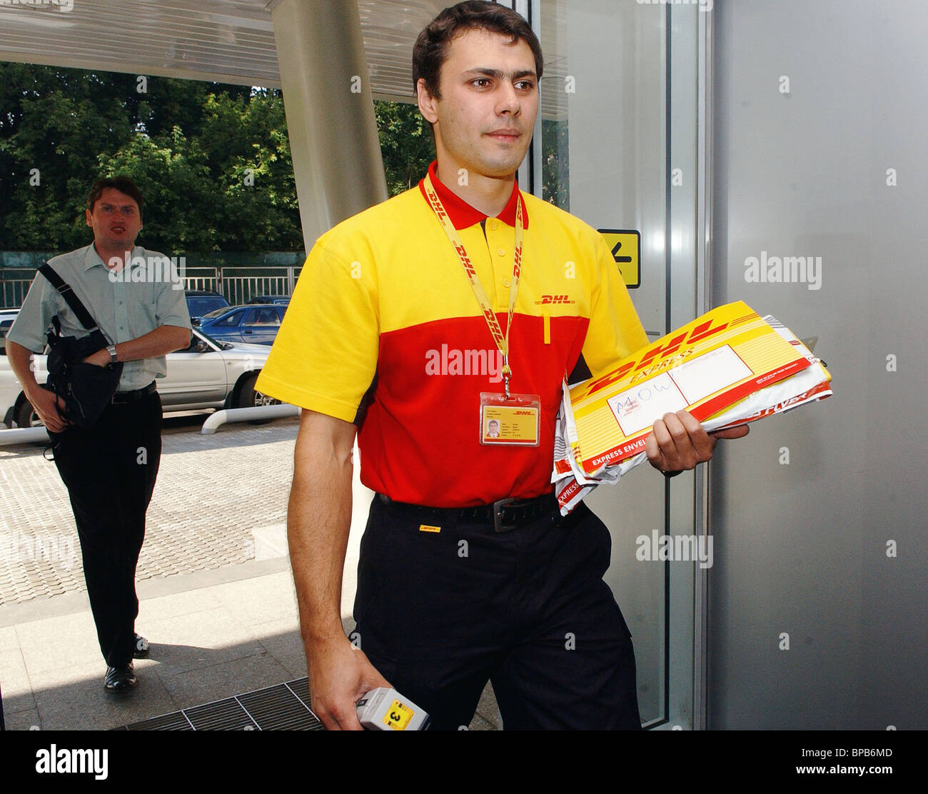 DHL Worldwide Express in operation Stock Photo - Alamy