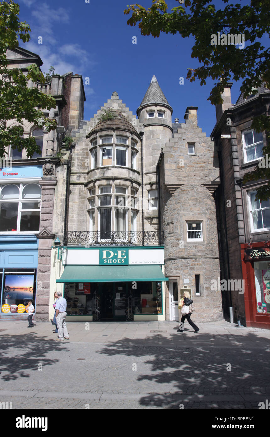The Tower on Elgin High Street Scotland August 2010 Stock Photo Alamy