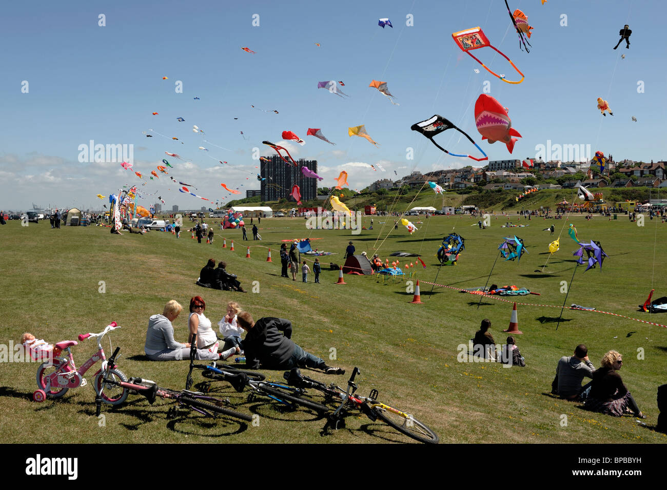 Wirral International Kite Festival, New Brighton 2010 Stock Photo